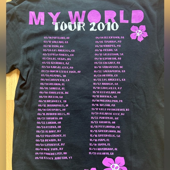 Justin Bieber 2010 My World concert tee - Picture 4 of 8